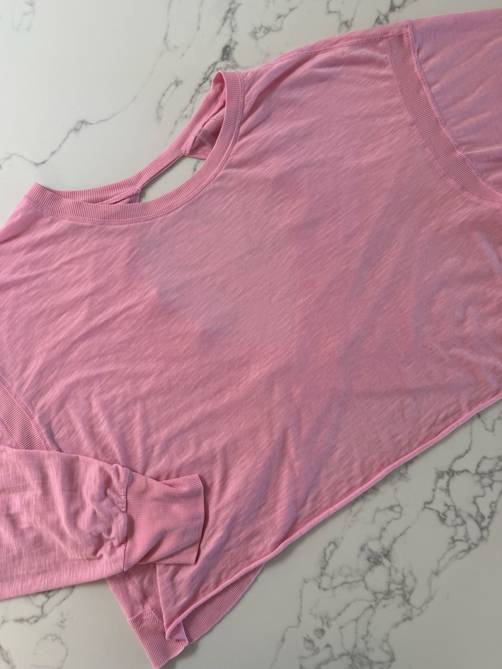 FP Movement by Free People My Time Long Sleeve Tee - Pink Icing - Size Medium - Picture 3 of 5
